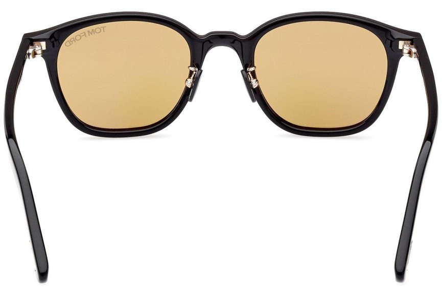 Okulary przeciwsłoneczne Tom Ford FT0978-D 01E Okrągłe Czarne