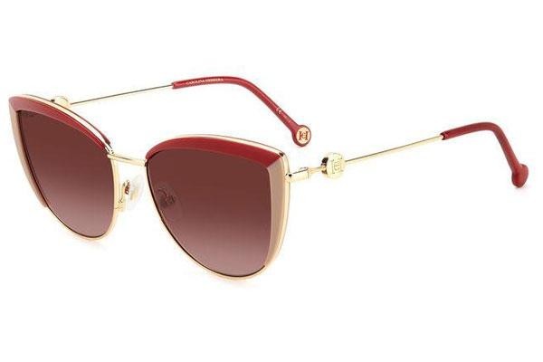 Solbriller Carolina Herrera HER0112/S 123/3X Cat Eye Rød