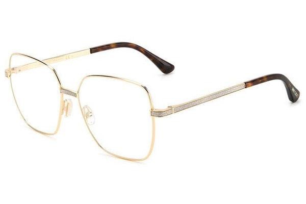 Okulary korekcyjne Jimmy Choo JC354 06J Kwadratowe Złote