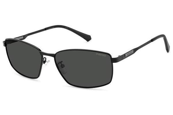 Okulary przeciwsłoneczne Polaroid PLD2137/G/S/X 807/M9 Polarized Prostokątne Czarne