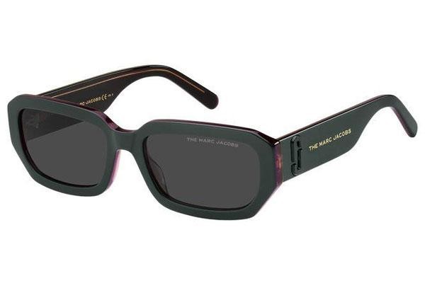 Okulary przeciwsłoneczne Marc Jacobs MARC614/S ZI9/IR Prostokątne Zielone