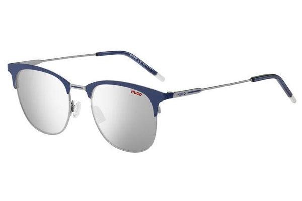 Okulary przeciwsłoneczne HUGO HG1208/S KU0/DC Browline Niebieskie