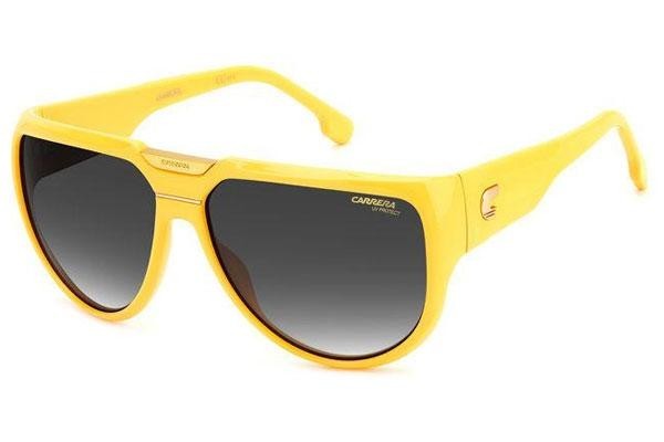 Okulary przeciwsłoneczne Carrera FLAGLAB13 40G/9O Pilotki (Aviator) Żółte