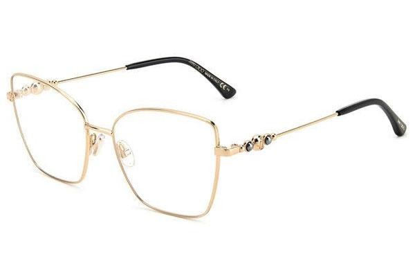 Okulary korekcyjne Jimmy Choo JC357 2M2 Kocie oczy Złote