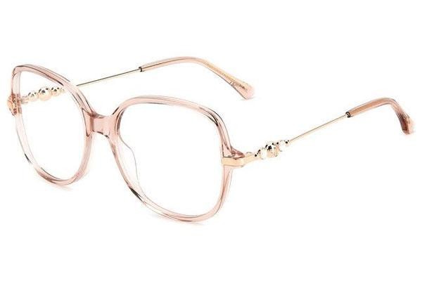 Okulary korekcyjne Jimmy Choo JC356 FWM Kwadratowe Różowe