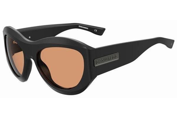 Okulary przeciwsłoneczne Dsquared2 D20072/S 8LZ/W7 Kocie oczy Czarne