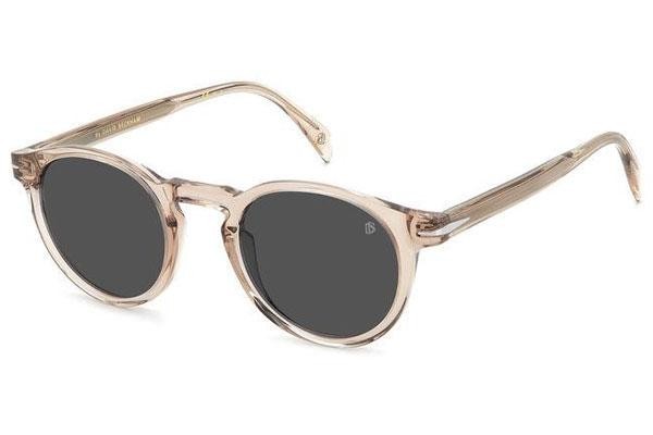 Okulary przeciwsłoneczne David Beckham DB1036/S 79U/IR Okrągłe Beżowe