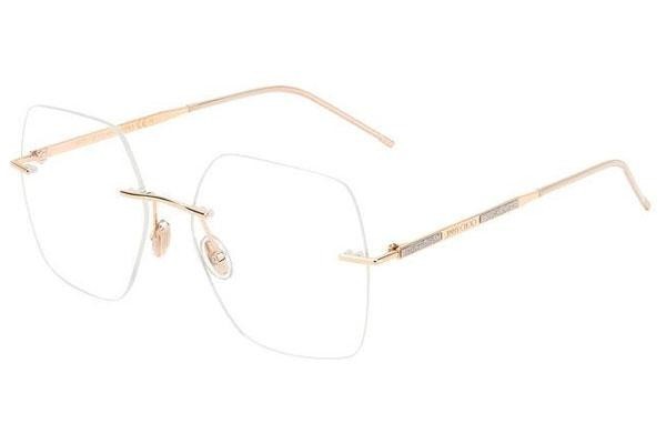 Okulary korekcyjne Jimmy Choo JC364/G 000 Kwadratowe Złote