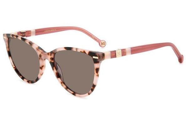 Okulary przeciwsłoneczne Carolina Herrera HER0107/S 0T4/IR Okrągłe Havana