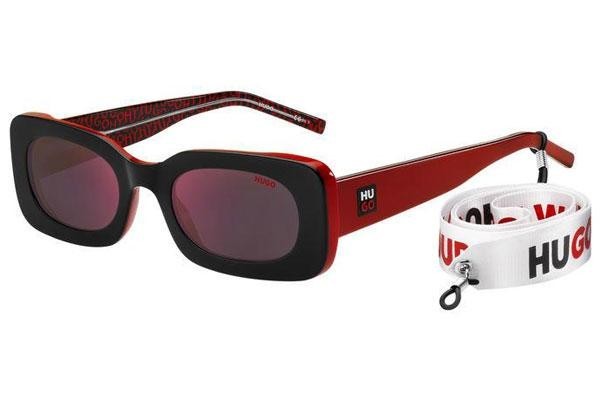 Okulary przeciwsłoneczne HUGO HG1220/S OIT/AO Owalne Czarne