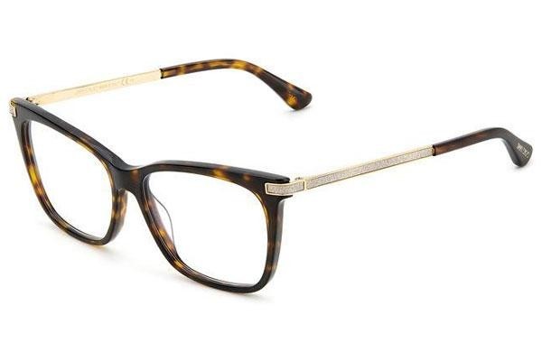 Brýle Jimmy Choo JC353 086 Obdélníkové Havana