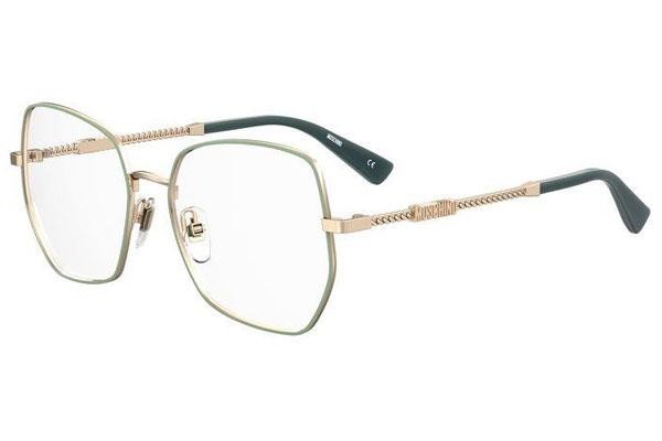 Okulary korekcyjne Moschino MOS610 PEF Oversize Złote