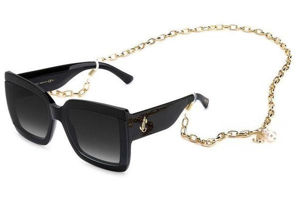 Okulary przeciwsłoneczne Jimmy Choo RENEE/N/S 807/9O Kwadratowe Czarne