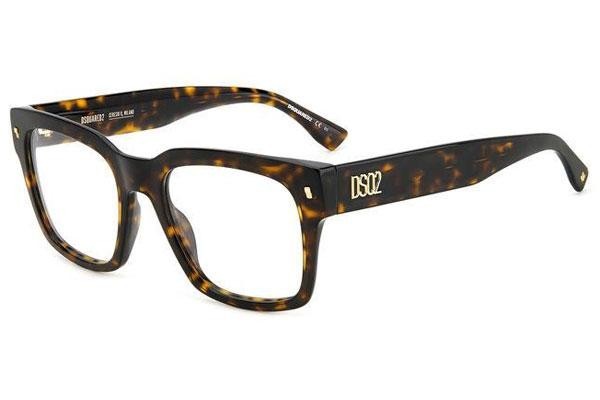 Okulary korekcyjne Dsquared2 D20066 086 Kwadratowe Havana