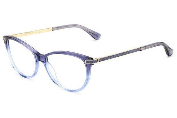 Okulary korekcyjne Jimmy Choo JC352 WTA Kocie oczy Niebieskie