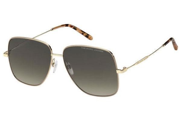 Okulary przeciwsłoneczne Marc Jacobs MARC619/S BKU/HA Kwadratowe Złote