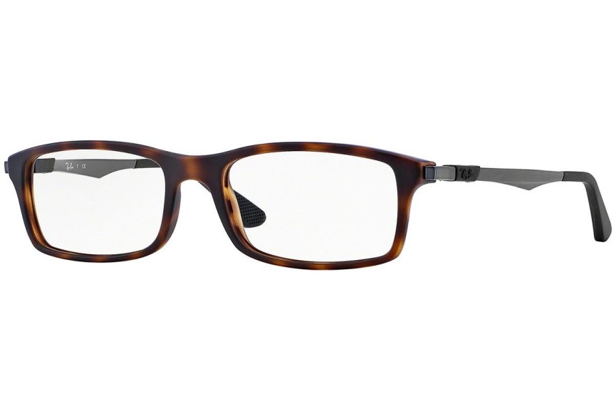 Okulary korekcyjne Ray-Ban RX7017 5200 Prostokątne Havana