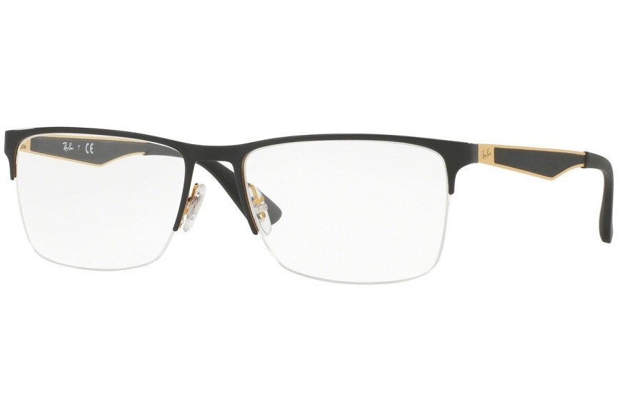Okulary korekcyjne Ray-Ban RX6335 2890 Kwadratowe Czarne