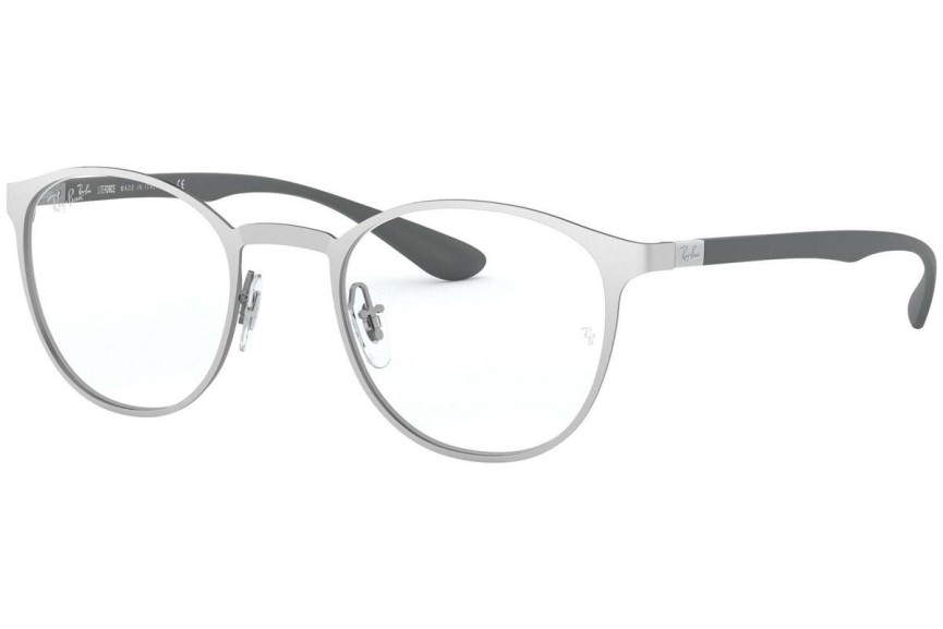 Okulary korekcyjne Ray-Ban RX6355 3097 Okrągłe Srebrne