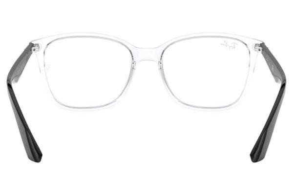 Okulary korekcyjne Ray-Ban RX7066 5943 Kwadratowe Przezroczyste