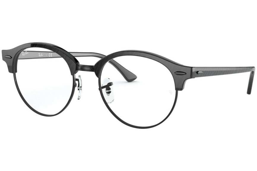 Okulary korekcyjne Ray-Ban Clubround RX4246V 8049 Browline Czarne