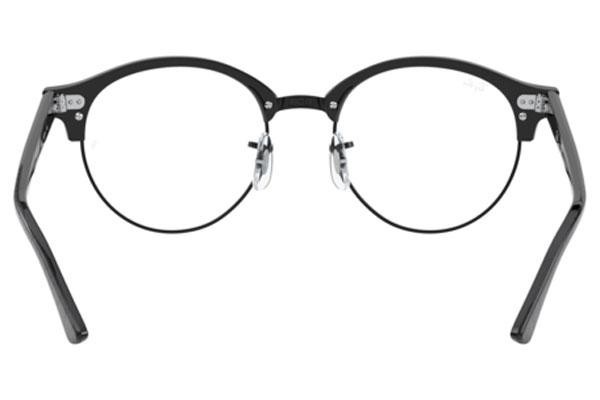 Okulary korekcyjne Ray-Ban Clubround RX4246V 8049 Browline Czarne