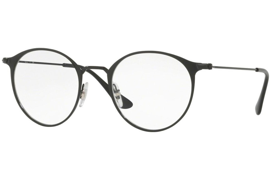 Okulary korekcyjne Ray-Ban RX6378 2904 Okrągłe Czarne