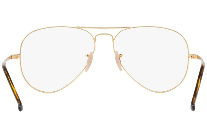 Okulary korekcyjne Ray-Ban Aviator Optics RX6489 2500 Pilotki (Aviator) Złote