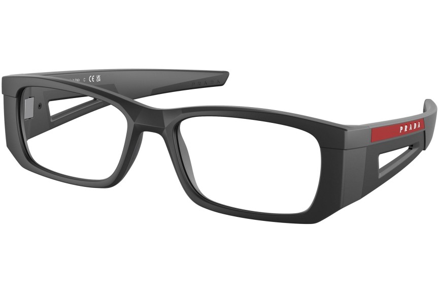 Okulary korekcyjne Prada Linea Rossa PS03PV 1BO1O1 Prostokątne Czarne