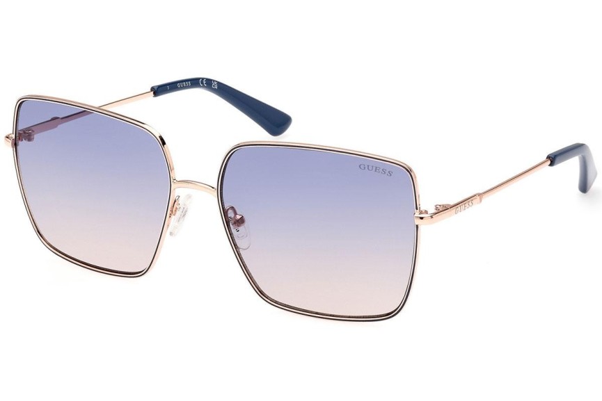 Okulary przeciwsłoneczne Guess GU7866 28W Kwadratowe Złote