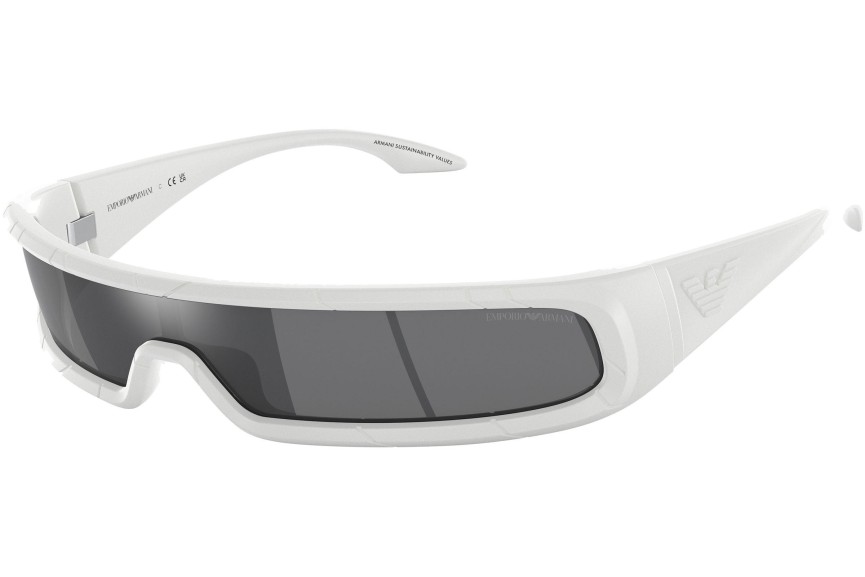 Okulary przeciwsłoneczne Emporio Armani EA4190U 59596G Pojedyncze | Shield Białe