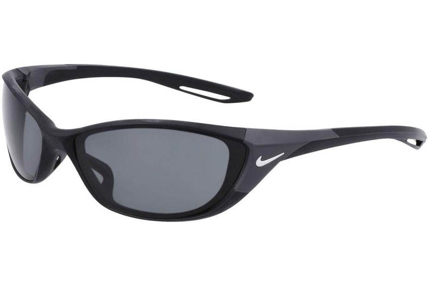 Okulary przeciwsłoneczne Nike Zone P DZ7359 010 Polarized Prostokątne Czarne
