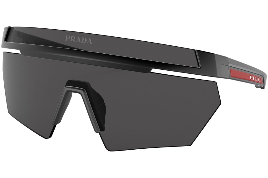 Okulary przeciwsłoneczne Prada Linea Rossa PS01YS 1BO06F Pojedyncze | Shield Czarne