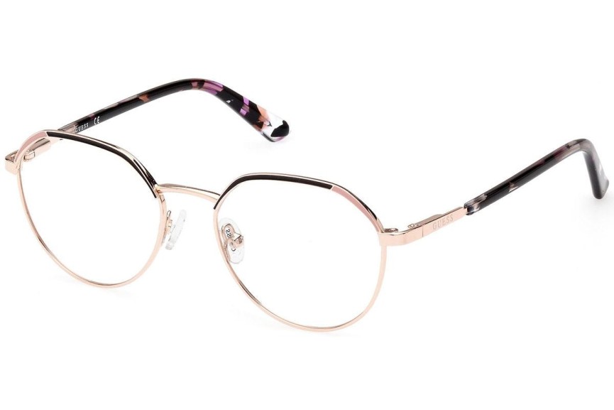 Okulary korekcyjne Guess GU8272 028 Okrągłe Złote