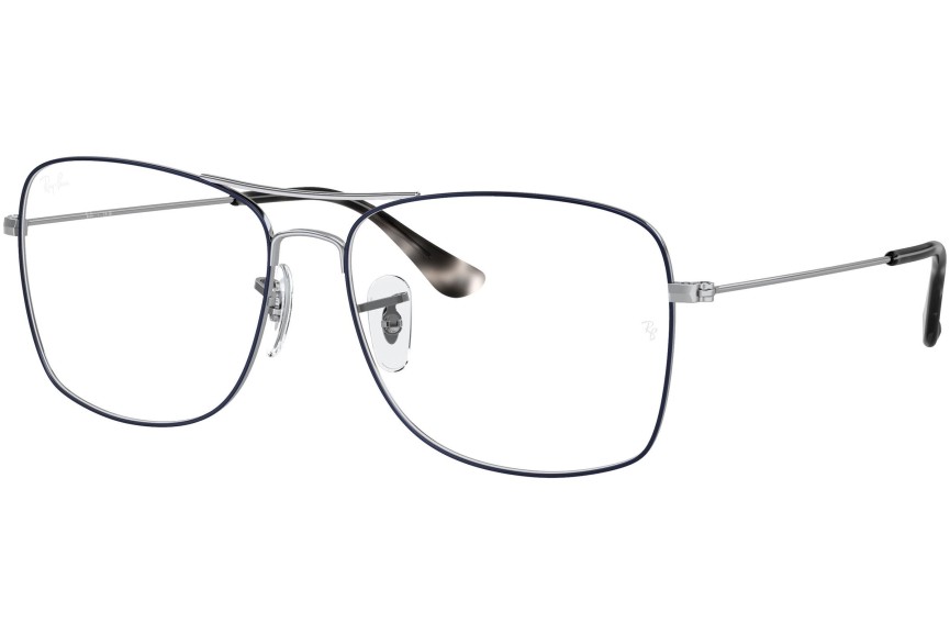 Okulary korekcyjne Ray-Ban RX6498 2970 Kwadratowe Niebieskie