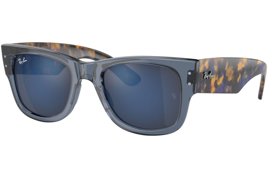 Ochelari de soare Ray-Ban Mega Wayfarer RB0840S 6638O4 Pătrați Albaștri