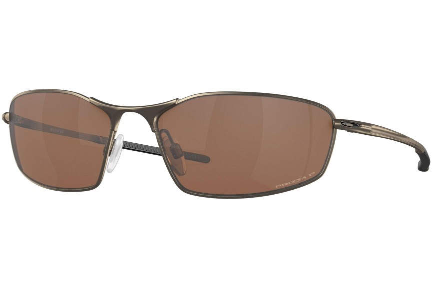 Okulary przeciwsłoneczne Oakley Whisker OO4141-13 Polarized Prostokątne Brązowe