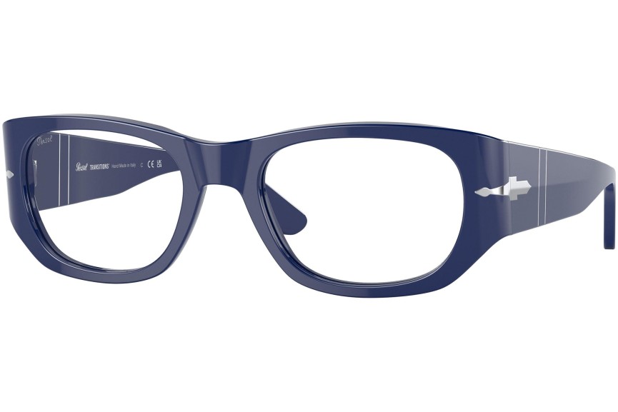 Okulary przeciwsłoneczne Persol PO3307S 1170GG Prostokątne Niebieskie