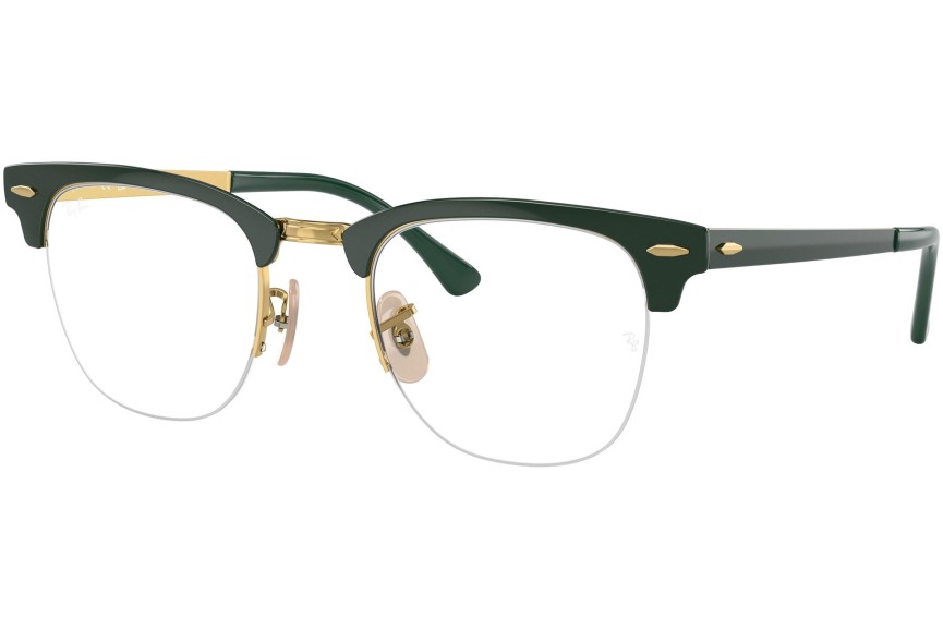Okulary korekcyjne Ray-Ban Clubmaster Metal RX3716VM 3149 Browline Zielone