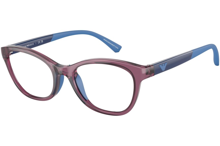 Okulary korekcyjne Emporio Armani EA3204 5897 Kocie oczy Fioletowe
