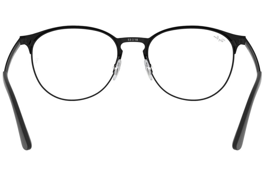 Okulary korekcyjne Ray-Ban RX6375 2944 Okrągłe Czarne