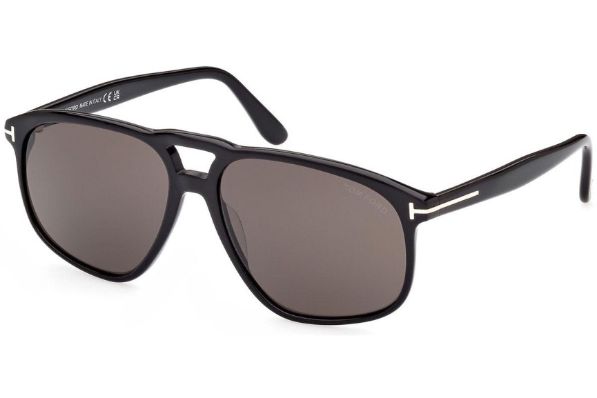 Okulary przeciwsłoneczne Tom Ford FT1000 01A Pilotki (Aviator) Czarne