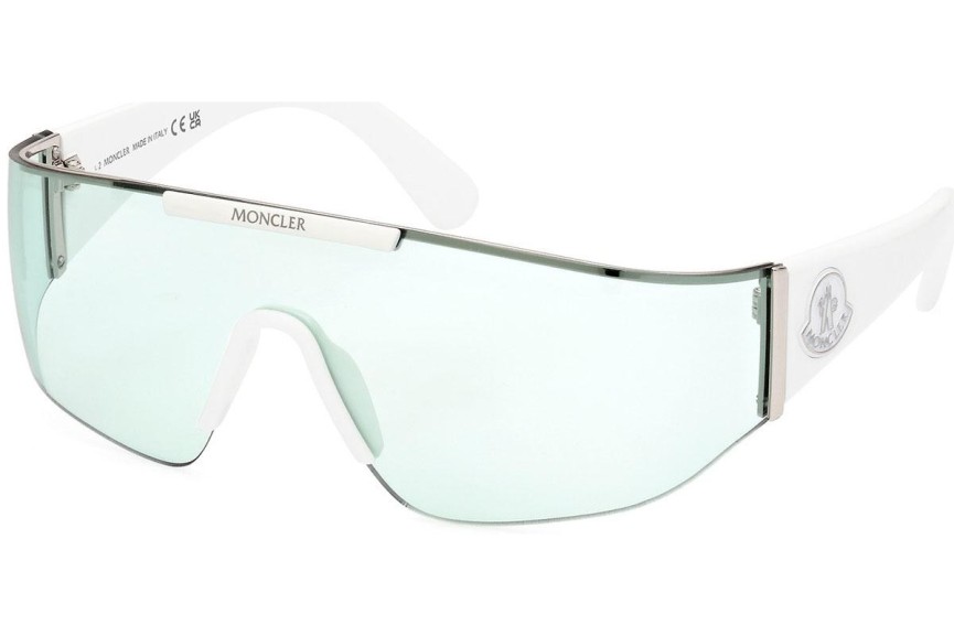 Okulary przeciwsłoneczne Moncler ML0247 21N Pojedyncze | Shield Białe