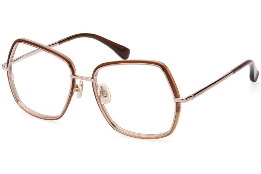 Okulary korekcyjne Max Mara MM5076 038 Kwadratowe Złote