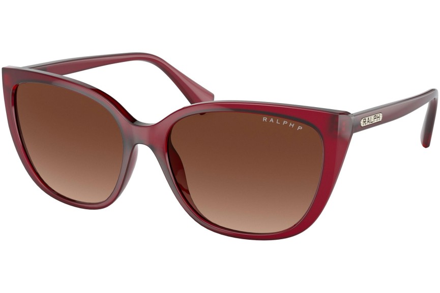 Okulary przeciwsłoneczne Ralph by Ralph Lauren RA5274 5800T5 Polarized Kocie oczy Czerwone