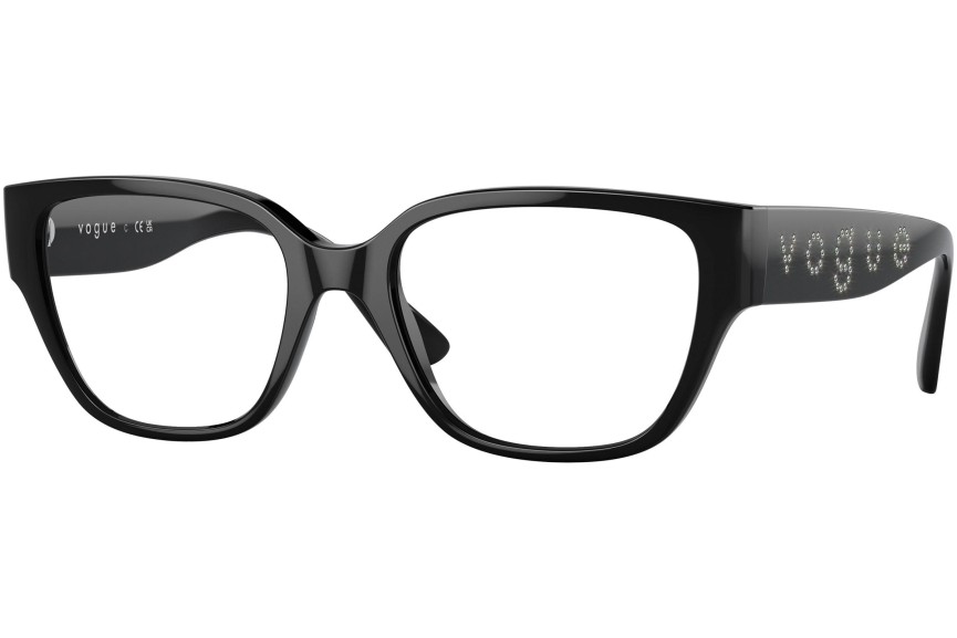 Okulary korekcyjne Vogue Eyewear VO5458B W44 Kwadratowe Czarne