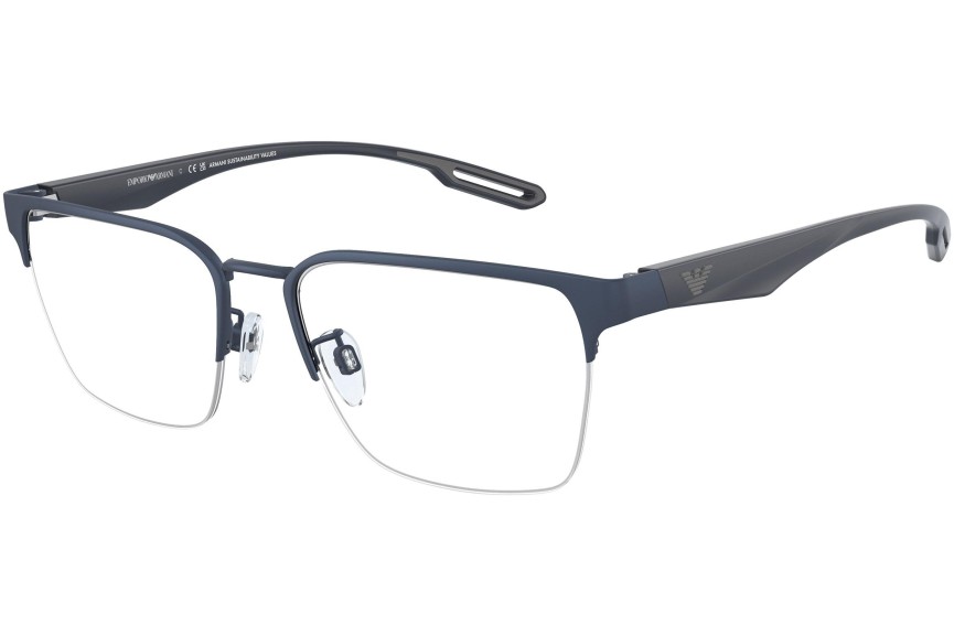 Okulary korekcyjne Emporio Armani EA1137 3018 Kwadratowe Niebieskie