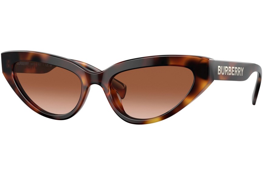 Okulary przeciwsłoneczne Burberry Debbie BE4373U 331613 Kocie oczy Havana