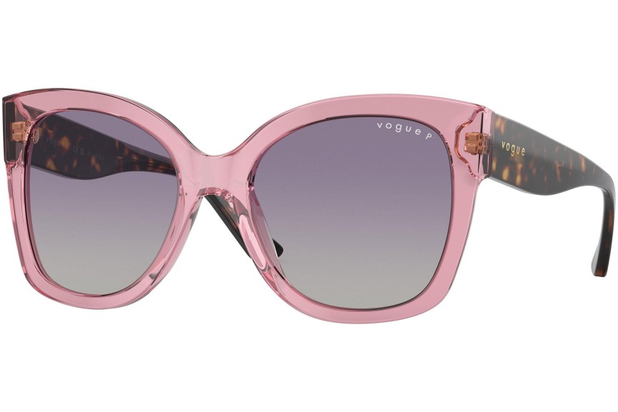 Okulary przeciwsłoneczne Vogue Eyewear VO5338S 28368J Polarized Kocie oczy Różowe