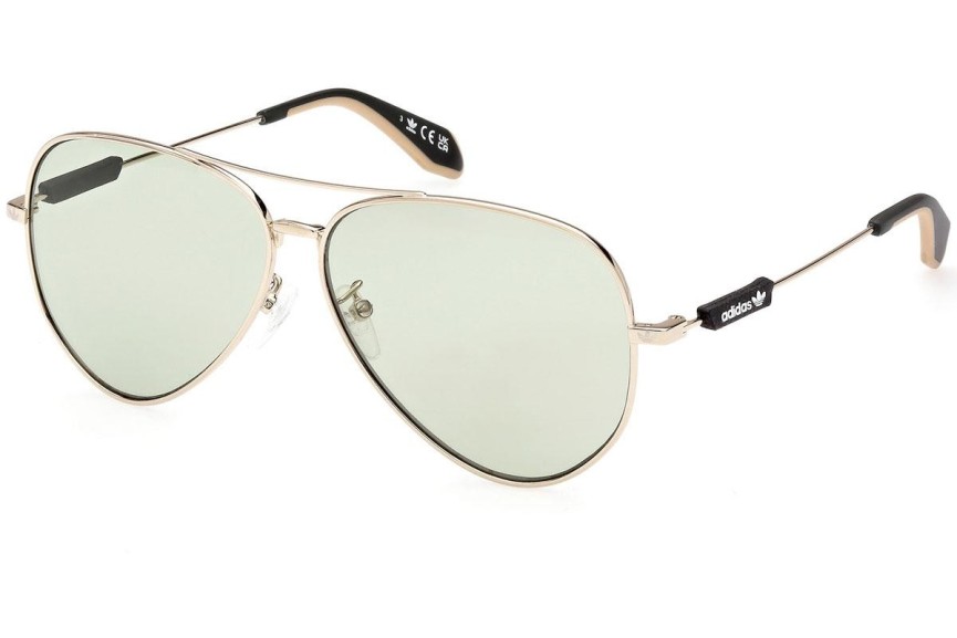 Okulary przeciwsłoneczne Adidas Originals OR0085 28N Pilotki (Aviator) Złote